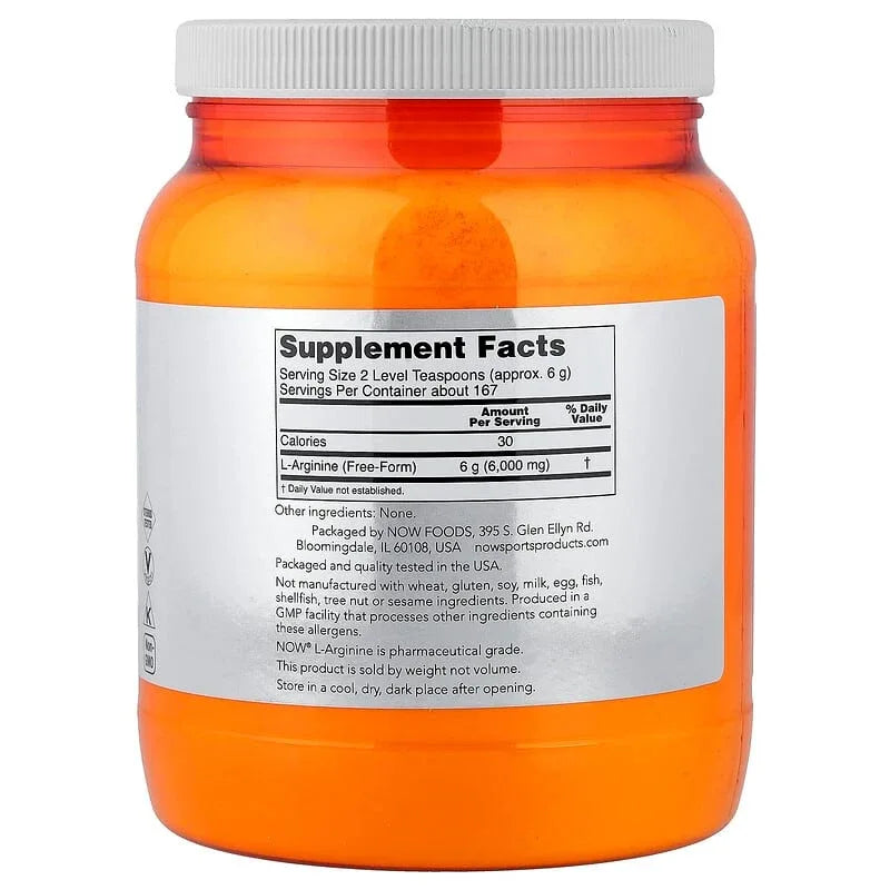 NOW Foods, Sports, L-Arginine Powder
