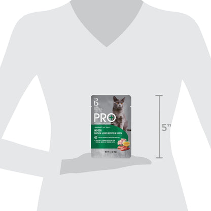 (12 pack) Pure Balance Pro+ Indoor Chicken & Duck Recipe in Broth, 1.4 oz