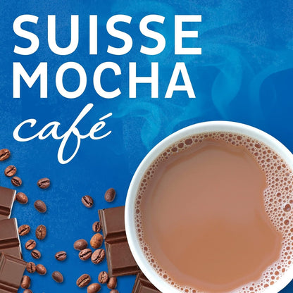 Maxwell House Instant Cafe-Style Beverage Mix, Easy to Prepare, 1 Canister, for Quick Morning Coffee or Afternoon Treat, Suisse Mocha Cafe, Kosher Dairy, 7.2 oz