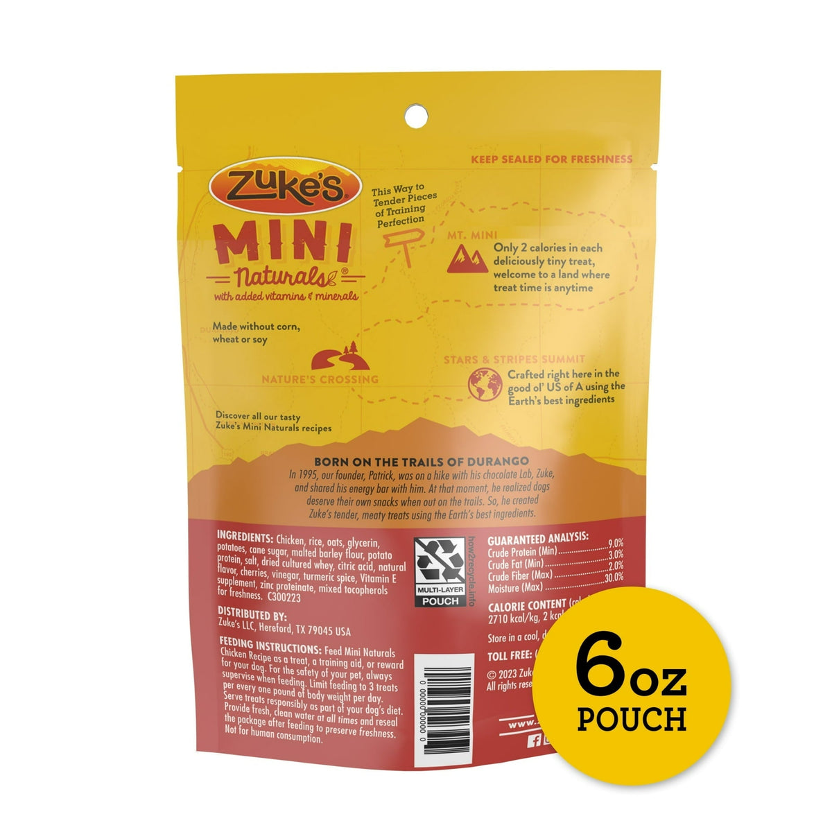 Zuke’s Mini Naturals Dog Training Treat Bites, Soft, Chewy, And Natural Bag Of Treats For Dogs, Chicken Recipe
