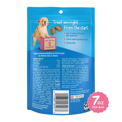 (2 pack) Purina Puppy Chow Dog Training Treats, Healthy Start with Real Salmon, 7 oz Pouch