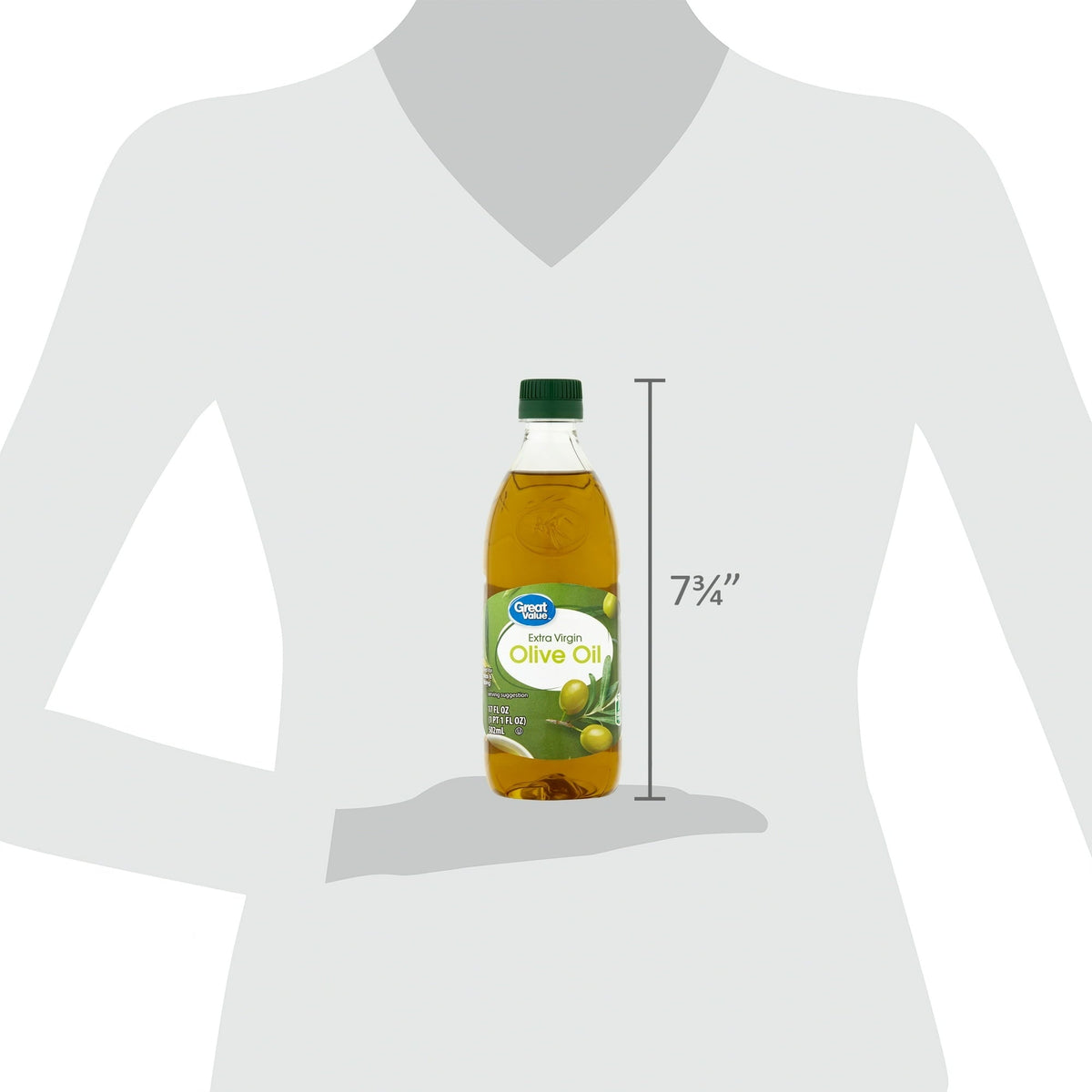 Great Value Extra Virgin Olive Oil, 17 fl oz