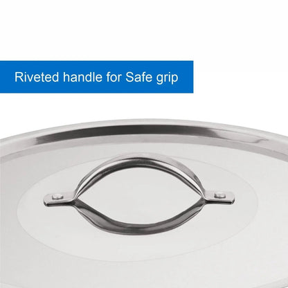 Mainstays 8-Qt Stainless Steel Stock Pot with Metal Lid, Ultra Durable, Stay-Cool Handles, Hand Wash Only
