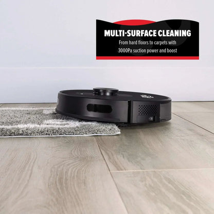 Dirt Devil Robot Vacuum for Carpet and Tile Floors with LIDAR Navigation, Wi-Fi-enabled App, 110 Minute Run-Time for Daily Cleaning, Model #EV3420