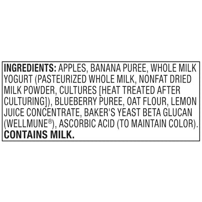 bettergoods Apple Banana Blueberry Yogurt & Oats Fruit Applesauce Pouches, 3.17 oz, 10 Count