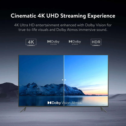 onn 4K Pro Streaming Device, Google TV with Gemini* - Ultra-fast Streaming, Stunning 4K UHD, 32GB Storage, 3GB RAM, Dolby Vision & Atmos, Find My Remote with Backlight, Ethernet Port