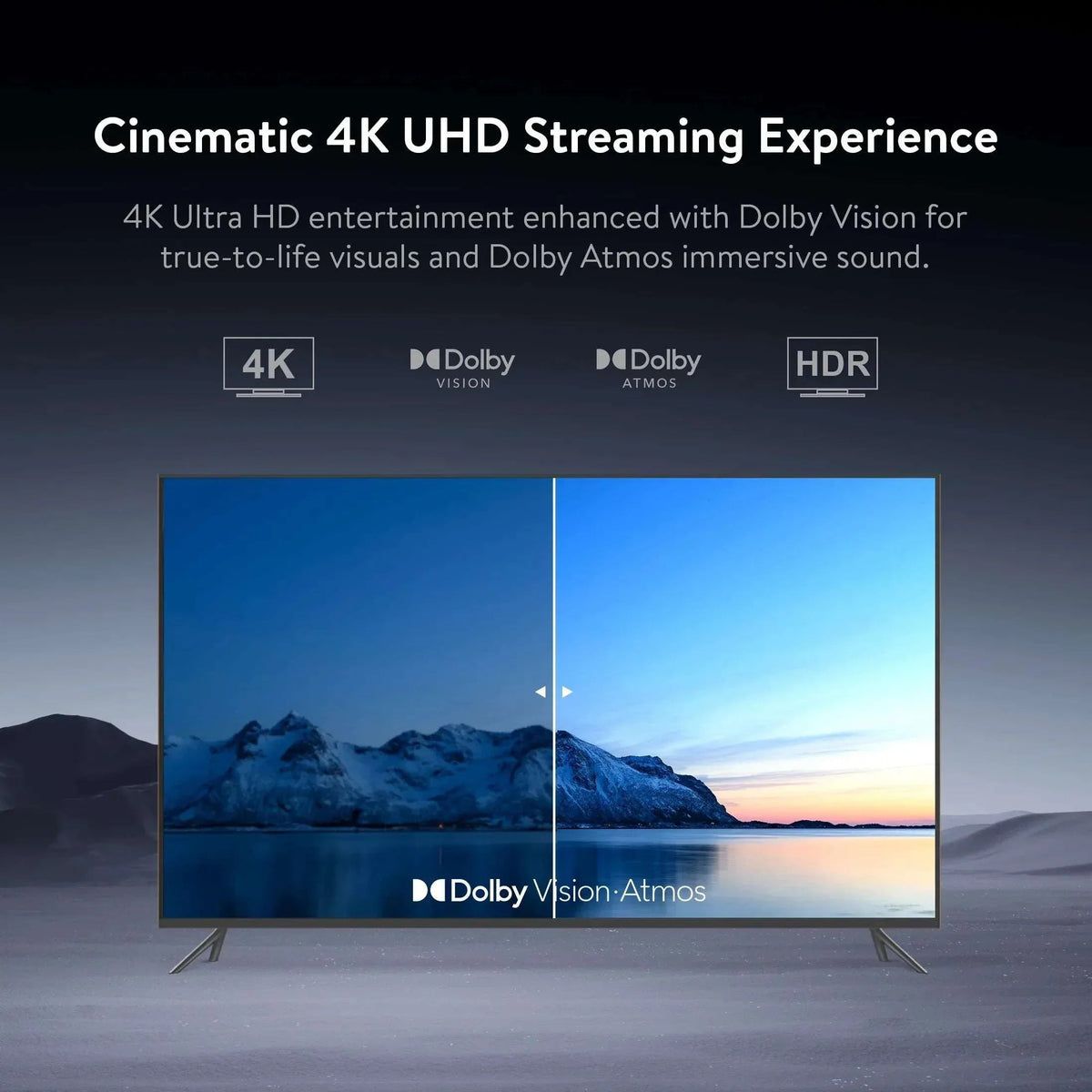 onn 4K Plus Streaming Device, Google TV - Ultra-fast Streaming, Stunning 4K UHD, 16GB Storage, 2GB RAM, Dolby Vision & Atmos, Remote with Voice Control