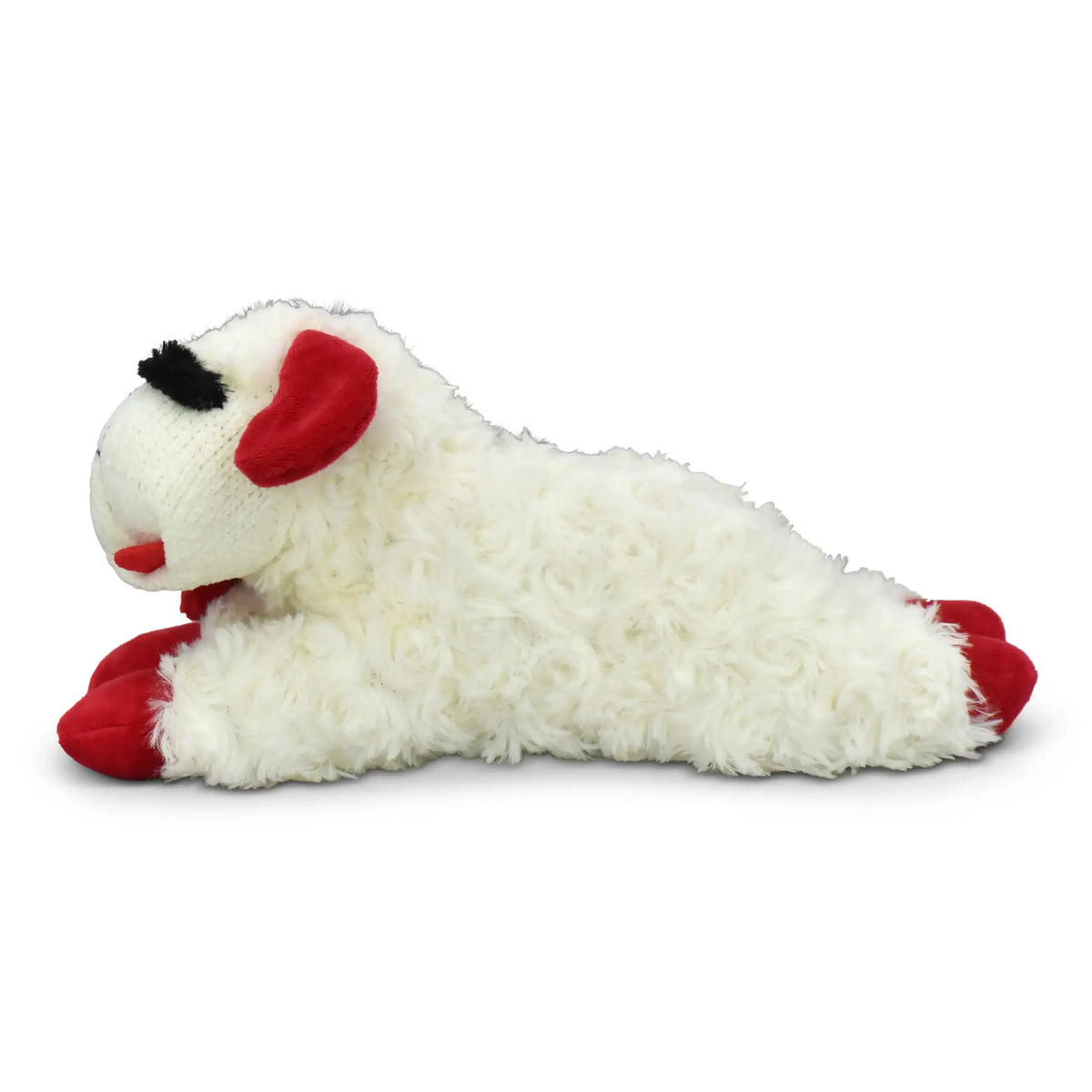 Multipet Plush Lamb Chop Dog Toy with Squeaker, Medium