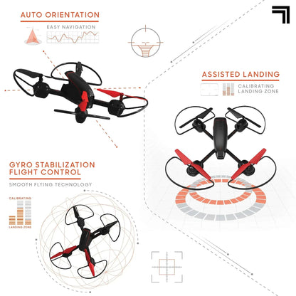 Sharper Image® 10" Mach X Drone with Streaming Camera, 2.4 GHz, Auto-Orientation Control