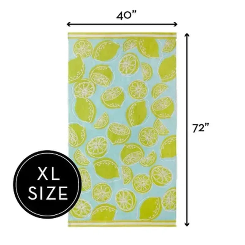 Member's Mark Set of 2 Oversized Beach Towels, 40" X 72", Assorted Designs