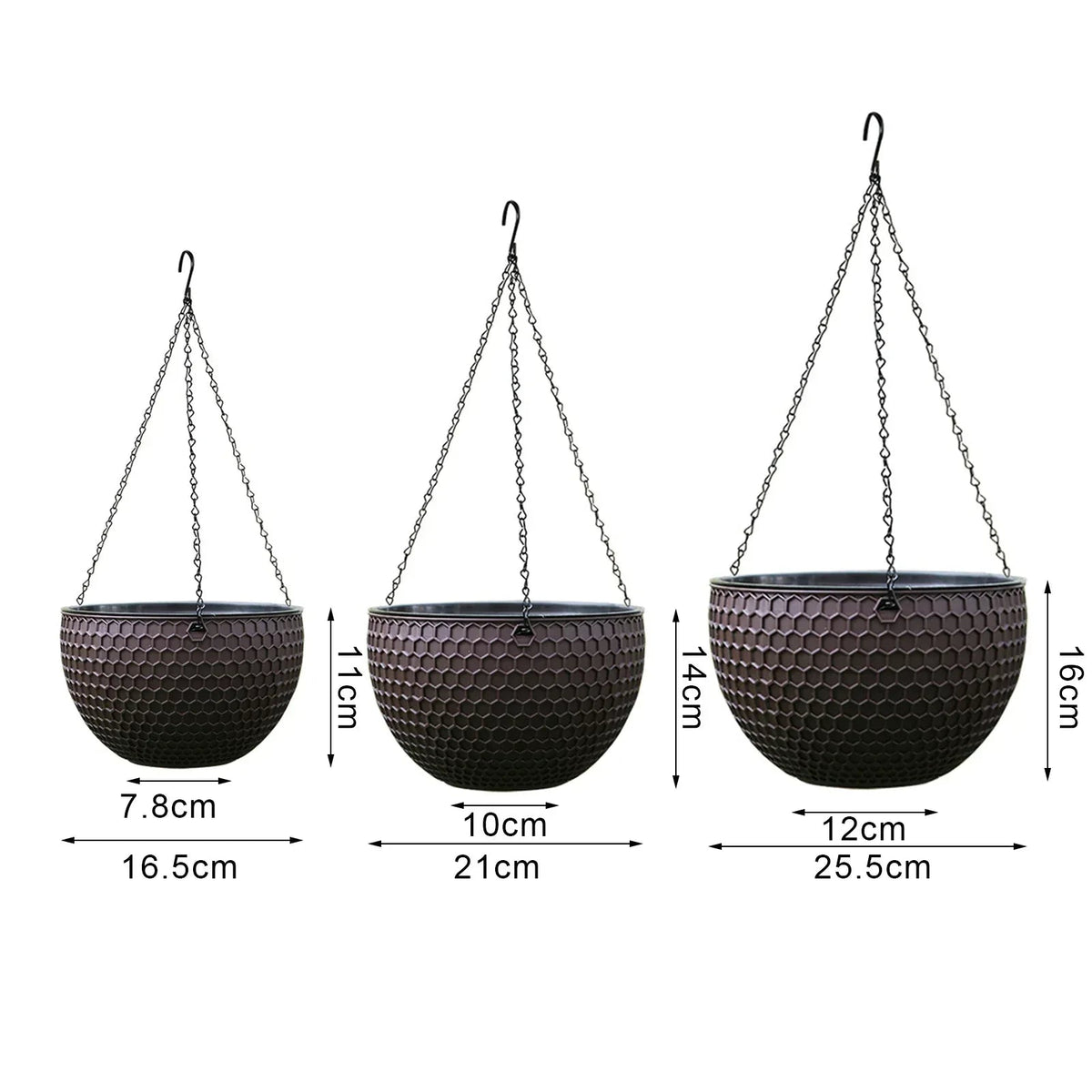 Visland Hanging Planters Self Watering Hanging Basket for Indoor Outdoor Plants Flower Plant Pot