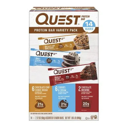 Quest Protein Bars Variety Pack 14-Count Assorted Flavors