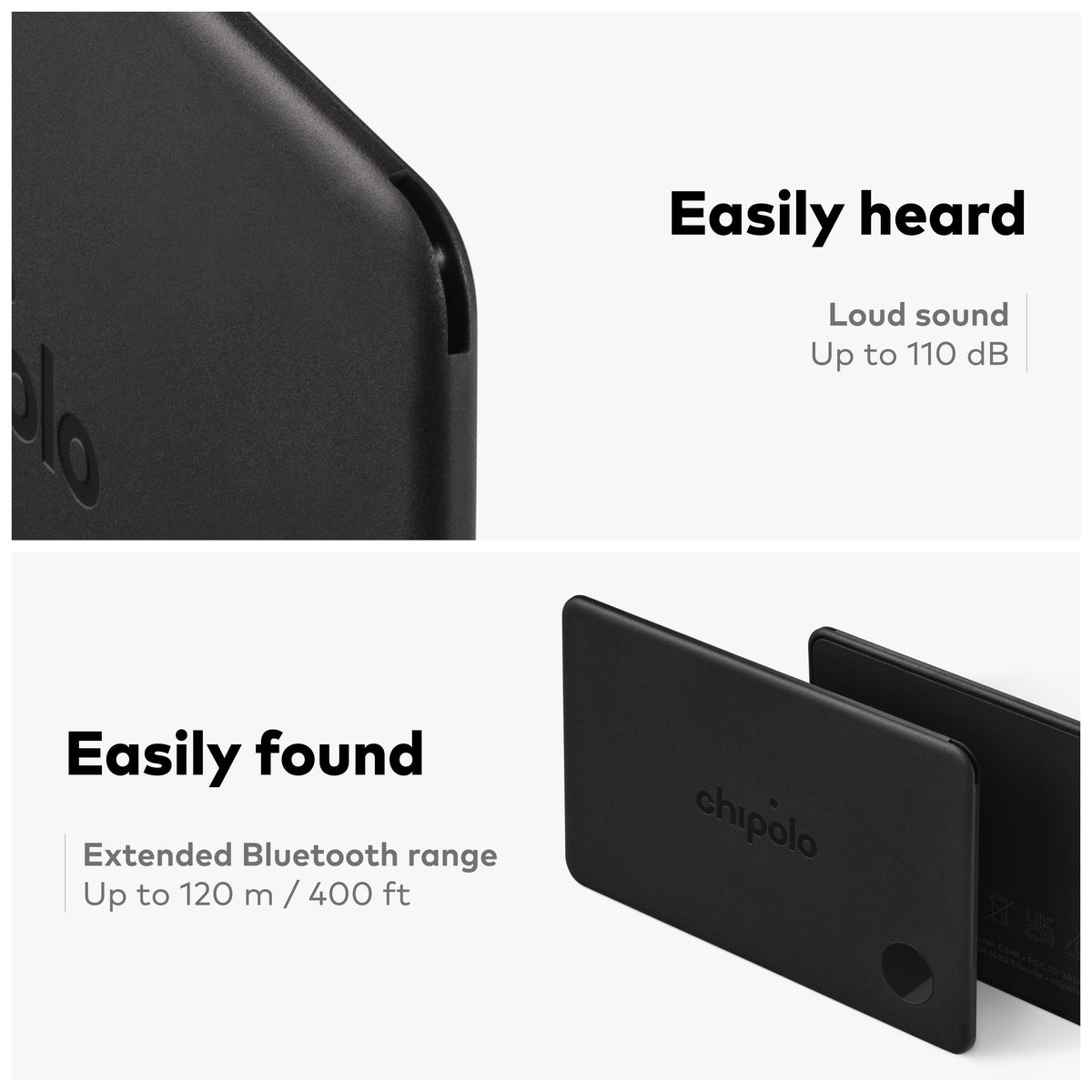 Chipolo CARD - Rechargeable Wallet Tracker Card, Bluetooth Tracker, Item Locator, Passport Finder Compatible with Apple Find My or Find Hub with Call Your Phone & Out of Range Alerts for Android