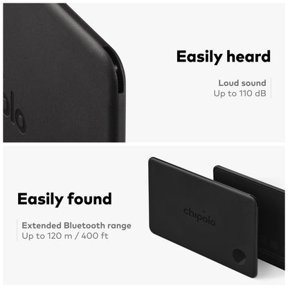 Chipolo CARD - Rechargeable Wallet Tracker Card, Bluetooth Tracker, Item Locator, Passport Finder Compatible with Apple Find My or Find Hub with Call Your Phone & Out of Range Alerts for Android
