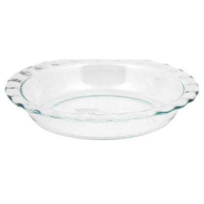 Glass Pie Plate 9.5", Pyrex®, Easy Grab, 1 Piece