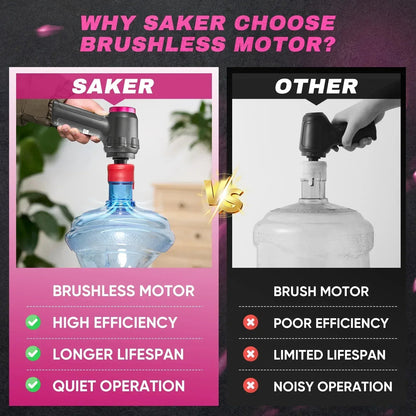 Saker 3-in-1 Car Vacuum Cleaner with 16000PA Powerful Suction, Cordless Handheld Vacuum Cleaner with Multi-Nozzles for Car, Home, Office, Pet