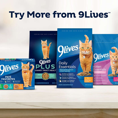 9Lives Paté Favorites Wet Cat Food Variety pack, 5.5 oz. Cans (pack of 12)