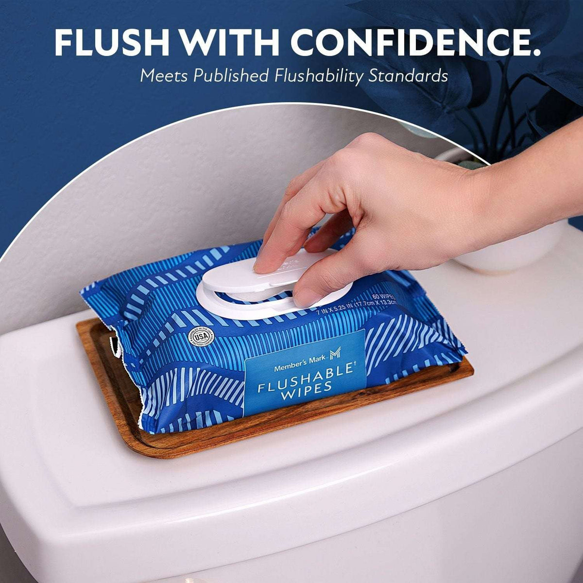 Member's Mark Flushable Wipes, Scented, 540 ct.