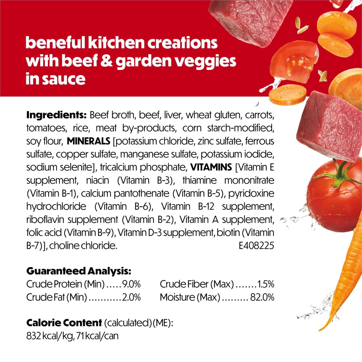 Purina Beneful Kitchen Creations With Beef and Garden Veggies in Sauce Wet Dog Food, 3 oz, 8 Pack