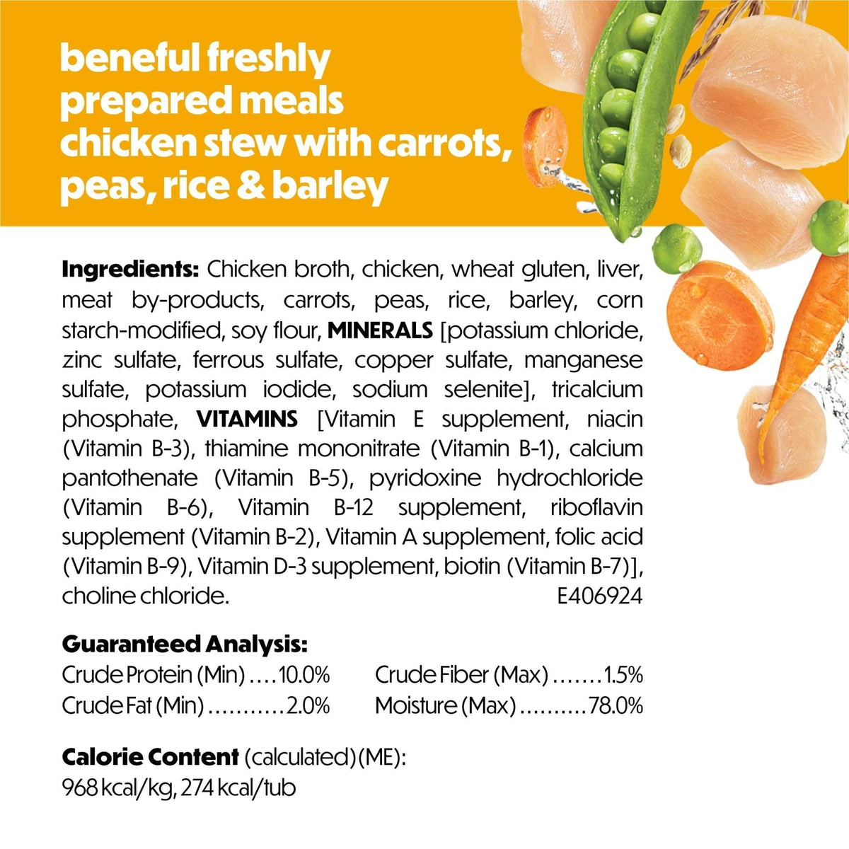 (6 pack) Purina Beneful Dog Food Freshly Prepared Meals, High Protein Wet Dog Food, Dog Food Gravy, Chicken Stew, 10 oz.