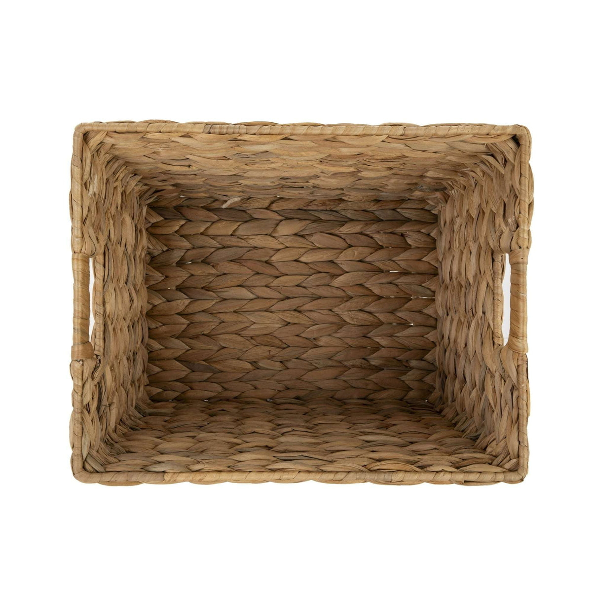 Better Homes & Gardens Extra Large Natural Woven Water Hyacinth Boat Decorative Storage Basket, (extra large 19 in x 17 in x 14 in) & (large 14 in x 11 in x 8.5 in)