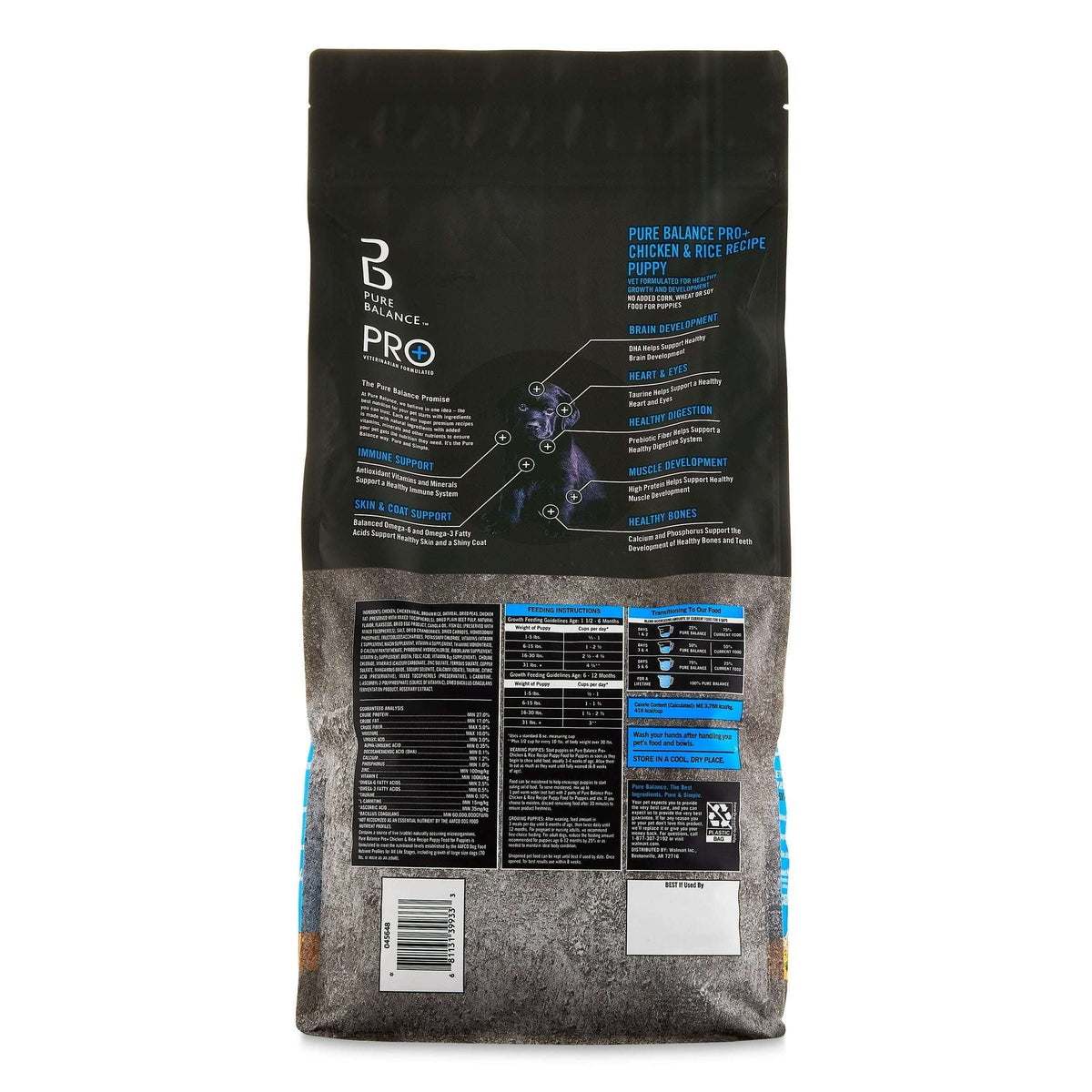 Pure Balance Pro+ Puppy Chicken & Rice Recipe Dry Dog Food for Puppies