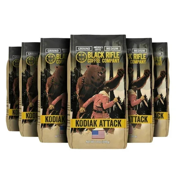 Black Rifle Coffee Company Kodiak Attack, Medium Roast, Ground Coffee, 12 oz
