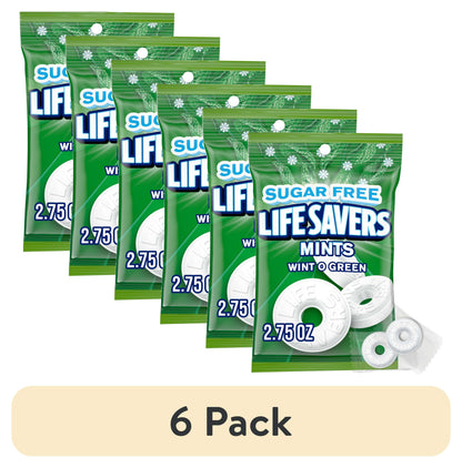 Life Savers Wint-O-Green Sugar Free Breath Mints Hard Candy - 2.75 oz