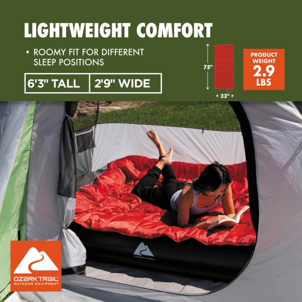 (3 pack) Ozark Trail 50 F Rectangular Sleeping Bag