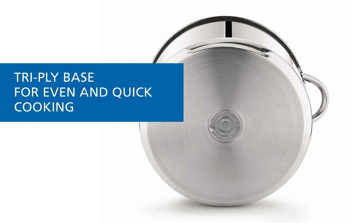 Mainstays Stainless Steel 16-Quart Stock Pot with Glass Lid, Induction Compatible, Stainless Steel, Dishwasher Safe