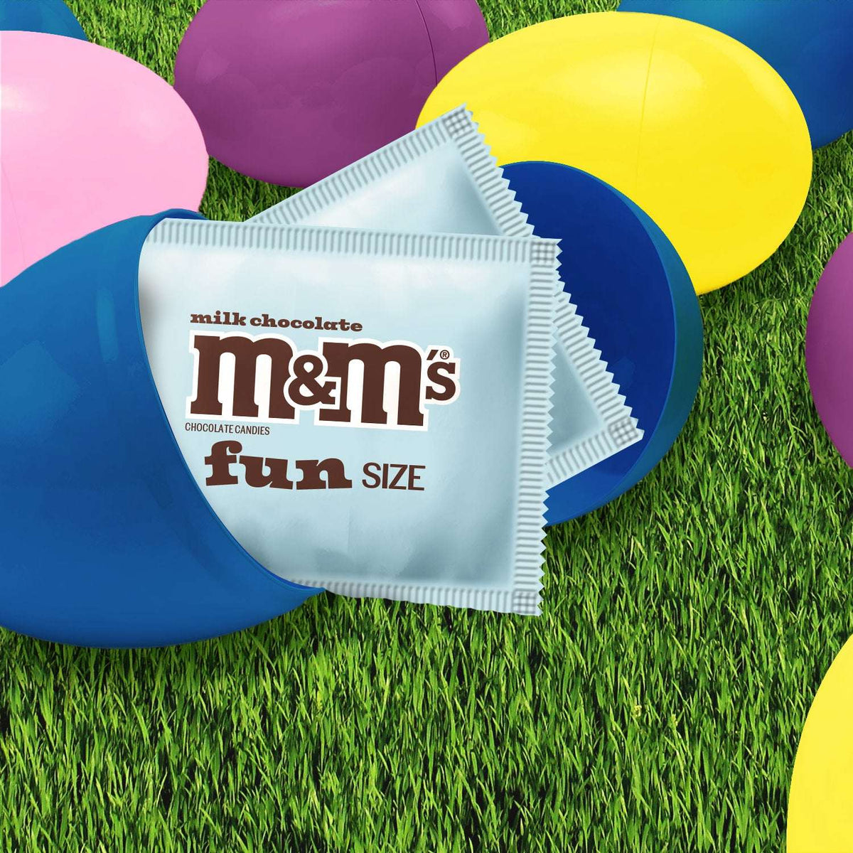 M&M's Milk Chocolate Fun Size Easter Basket Stuffers - 10.53 oz Bag