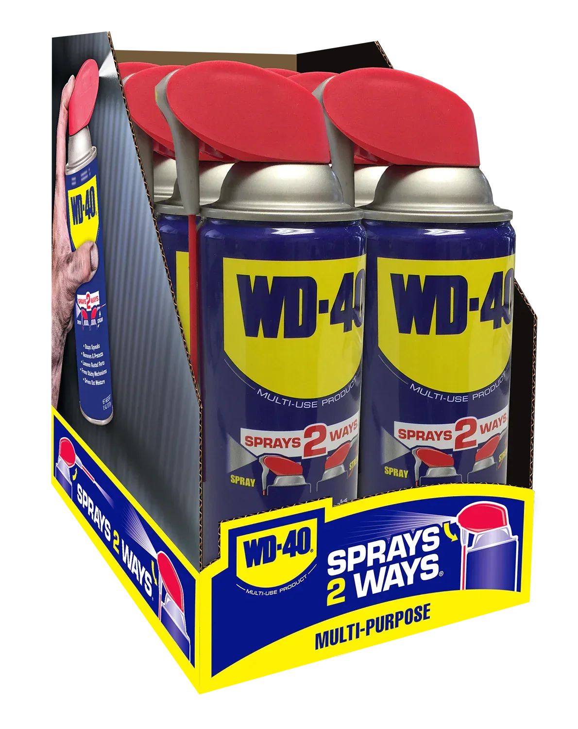 Classic WD-40 Formula, Multi-Use Product with Smart Straw Sprays 2 Ways, Multi-Purpose Lubricant Spray, 12 oz