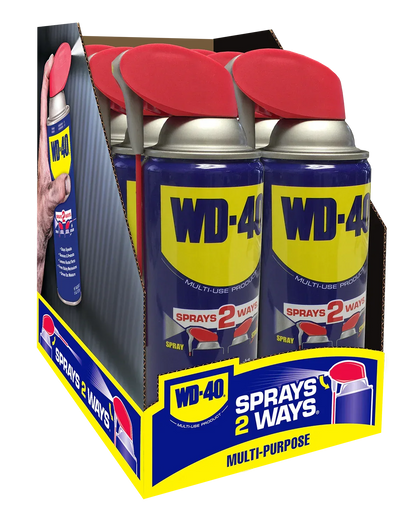 Classic WD-40 Formula, Multi-Use Product with Smart Straw Sprays 2 Ways, Multi-Purpose Lubricant Spray, 12 oz