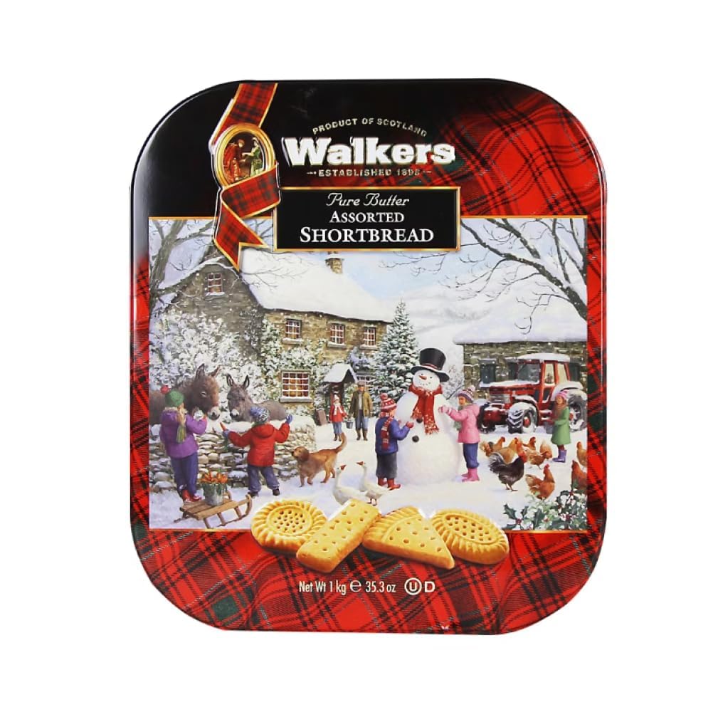 Walkers Shortbread Cookies, Pure Butter Traditional Scottish Recipe, Family Size Box, Authentic European Bakery Treats, No Artificial Flavors or Preservatives