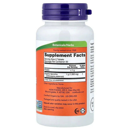 NOW Foods, Certified Organic Spirulina