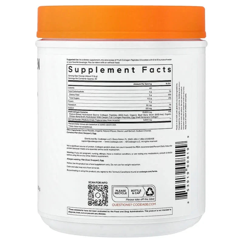 Codeage, Multi Collagen Peptides Powder