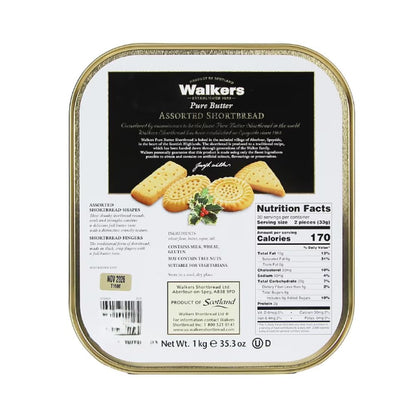 Walkers Shortbread Cookies, Pure Butter Traditional Scottish Recipe, Family Size Box, Authentic European Bakery Treats, No Artificial Flavors or Preservatives