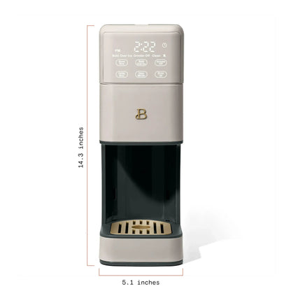 Beautiful Perfect Grind™ Programmable Single Serve Coffee Maker, White Icing by Drew Barrymore