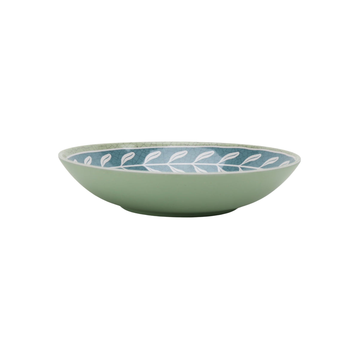 Better Homes & Gardens Floral Green Dinner Bowl Set, 4-Pack