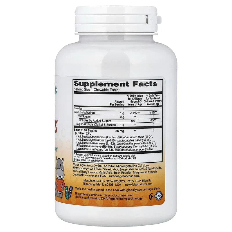 NOW Foods, Kids, Berry Dophilus™, Chewables