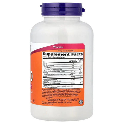 NOW Foods, Chewable C-500, 100 Tablets