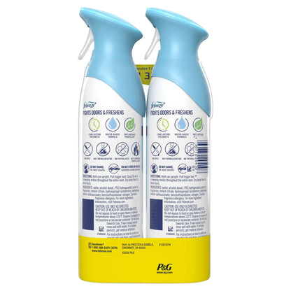 Febreze Air Mist Air Freshener Spray, Linen & Sky Scent, 8.1oz, 2 Count