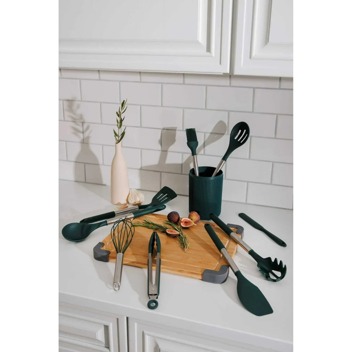 Thyme & Table 10-Piece Silicone Gadget Set - Black