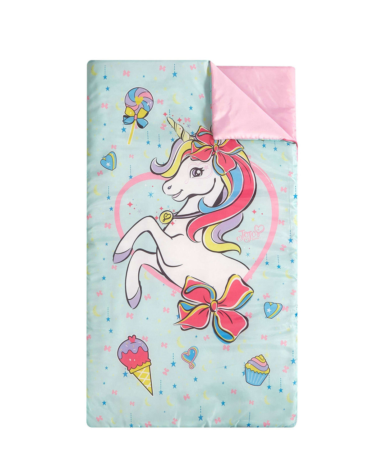 Jojo Siwa 4 Piece Set with Tent, Slumber Bag, Pillow & String Lights