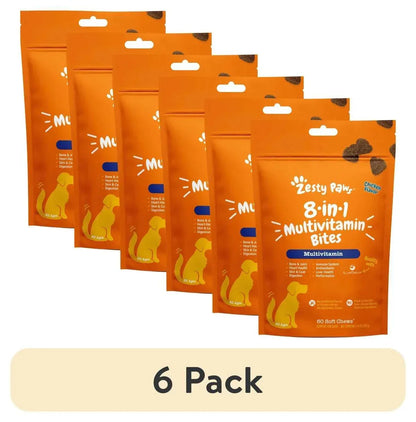 Zesty Paws 8-in-1 Multivitamin Bites for Dogs, for Overall Wellbeing Chicken Flavor, 90ct