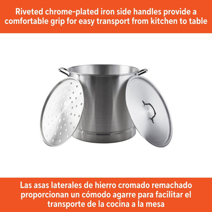 IMUSA 32qt Aluminum Steamer