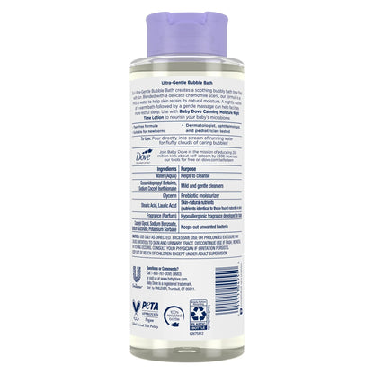 Baby Dove Ultra-Gentle Bubble Bath Calming Moisture Sensitive Skin, 16 oz