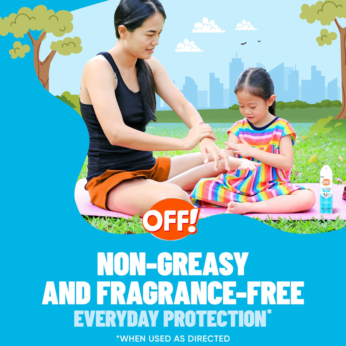 OFF! Insect Repellent Aerosol for Adults & Kids, Fragrance-Free Bug Spray for Everyday Protection from Mosquitoes, 7.5 oz