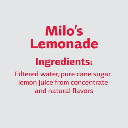 Milo's Lemonade Juice Drink, 100% Natural, 20 fl oz Refrigerated Bottle