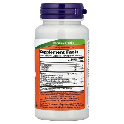 NOW Foods, Cranberry with PACs, 90 Veg Capsules